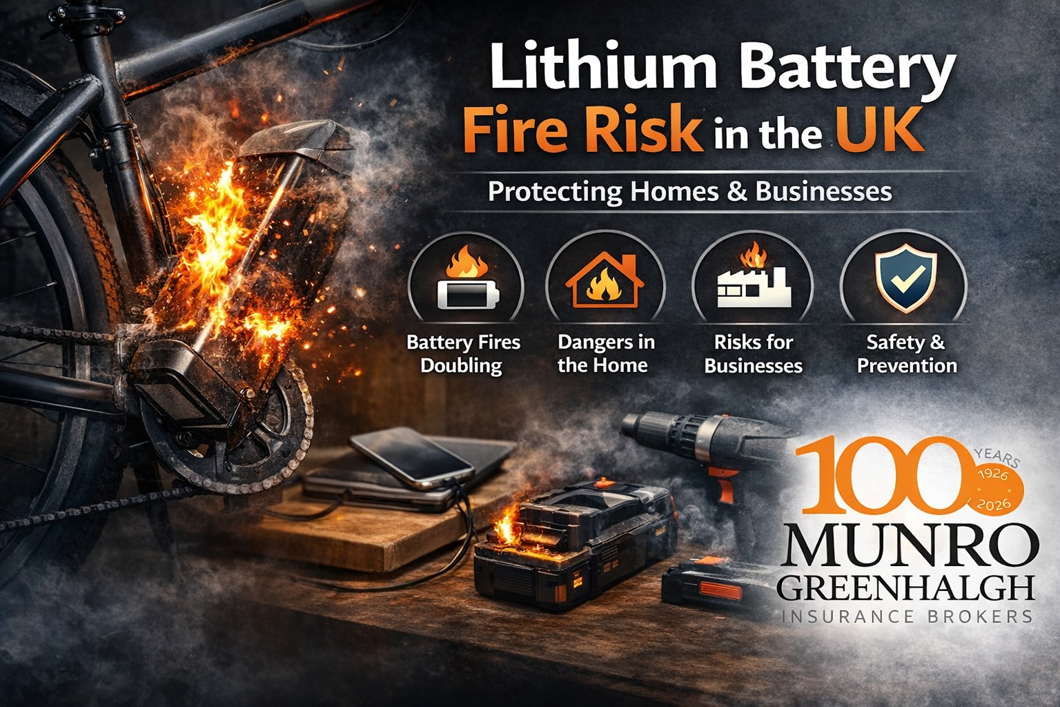 Lithium Battery Fire Risk UK | Safety Advice for Homes & Businesses ...